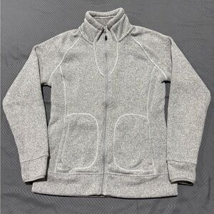 The North Face Women’s Heather Gray Fleece Jacket Full Zip Size S